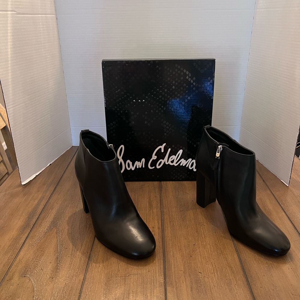 Sam Edelman Black Heeled Boots